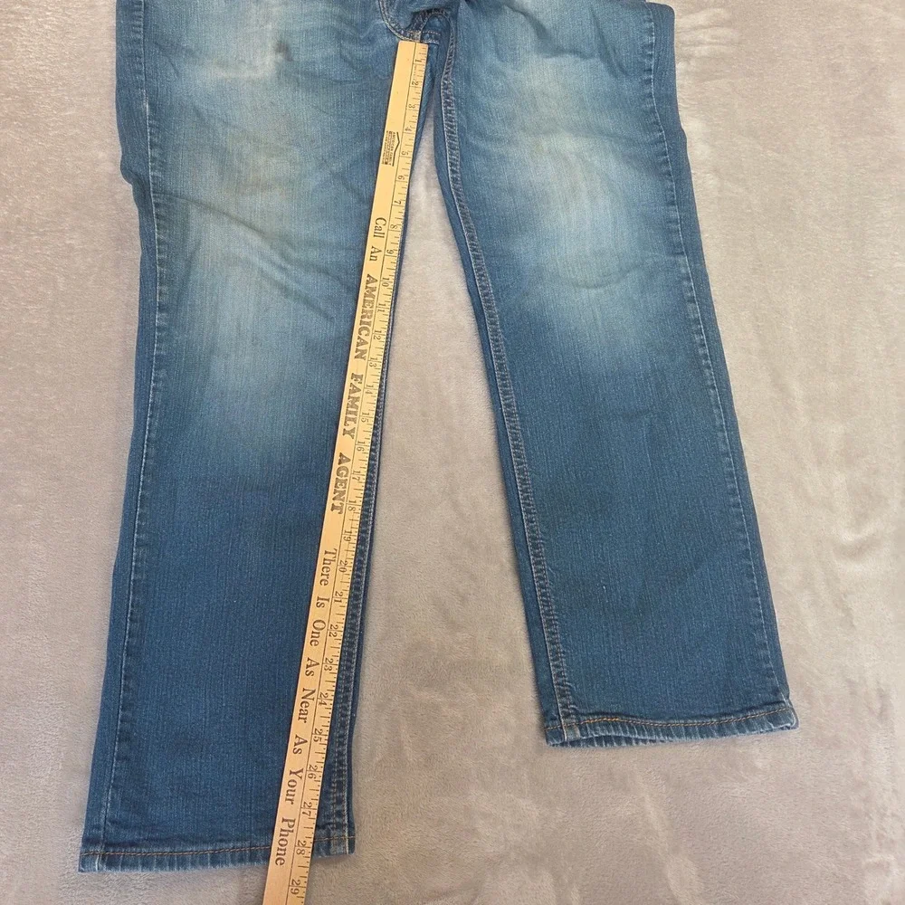 Levis 541 Athletic Taper Mens Jeans 36x30 Blue Denim PC9-18181-0017 Distressed